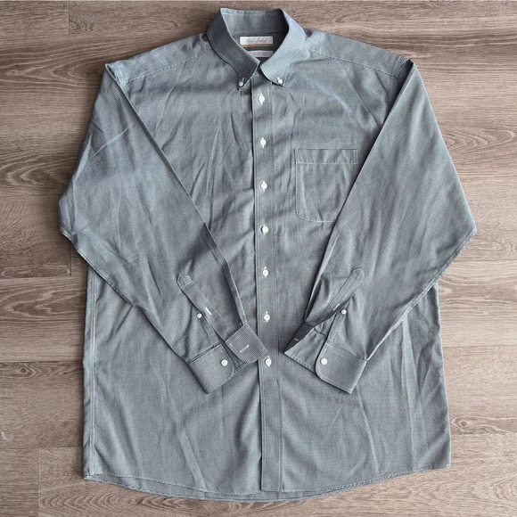 Gold Label Roundtree & Yorke Non-Iron EZ Wash Size 16.5/35 - Picture 1 of 13